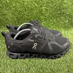 On Cloud 5 Waterproof 59.98842 Black Running Sneaker Men Size 10.5